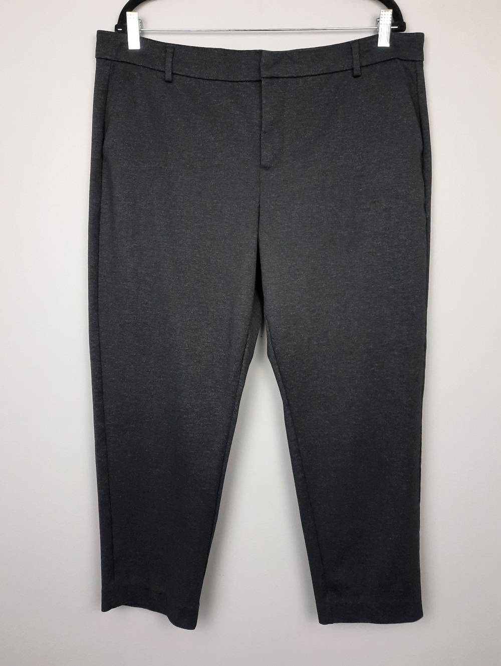 Liverpool Kelsey High Rise Straight Leg Ponte Knit Trousers Grey size 16 Petite